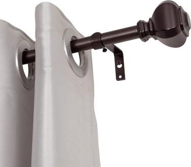 "UTOPIA ALLEY Wall Mounted 3/4 Inch Curtain Rod - Curtain Rods For Windows 48 to 86 Inch, Adjustable Drapery Rods - 48 to 86"""