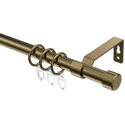 GARDINENSTANGE Olymp Lucan 120 cm, 1-läufig, 16 mm Ø Messing Antik