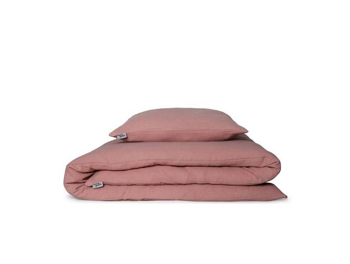 hutch&putch Kinderbettwäsche Musselin-Kinderbettwäsche Eliane 135x100cm, Baumwolle, aus 100% Bio-Baumwolle, mit hochwertigem Reißverschluss