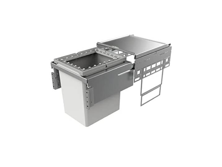 Naber, Cox® Base 39 450-1. Abfallsammler, hellgrau, Höhe 460 mm