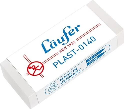 Läufer Radiergummi PLAST-0140 weiß