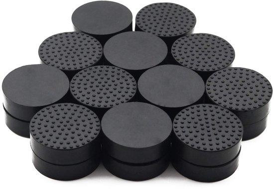Unyqoos Onzichtbare antislip-plantenpottenverhogers van EPDM-rubber, set van 24, voor binnen en buiten