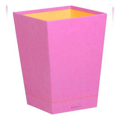 Rhodiarama Papierkorb aus Kunstleder, 27x27x32cm - Flieder 318921C