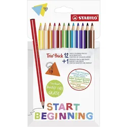 6x Stabilo, Malstifte, Trio dick (13x)