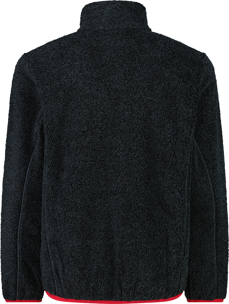 Fleecejacke CMP, Jungen, Gr. 128, schwarz (titanio mel,), Obermaterial: 100% Polyester, normal, Jacken Fleecejacke, mit Reißverschluss, atmungsaktives Material, lange Ärmel