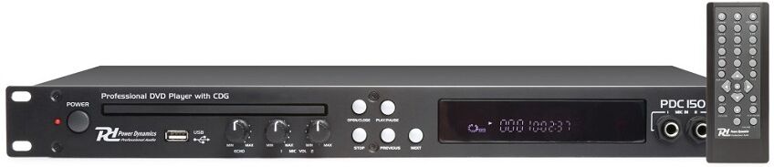 Leitor DVD "KARAOKE" 19" CD+G e USB MP3 (PDC150) - Power Dynamics