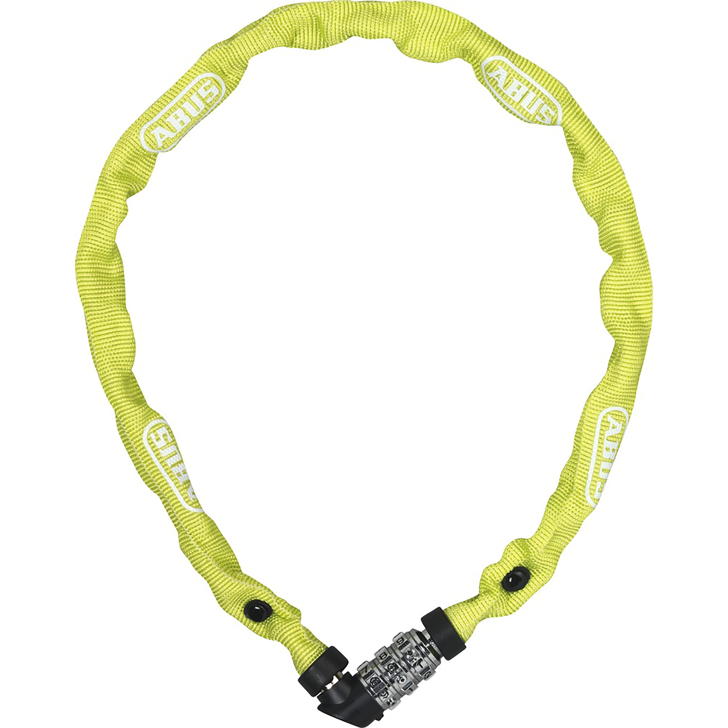 Abus 1200 WEB Kettenschloss Fahrradschlösser gelb Größe 60CM