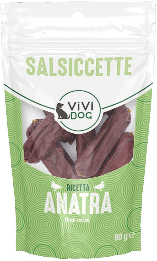 ViVi Dog Snack Salsiccette 80G ANATRA