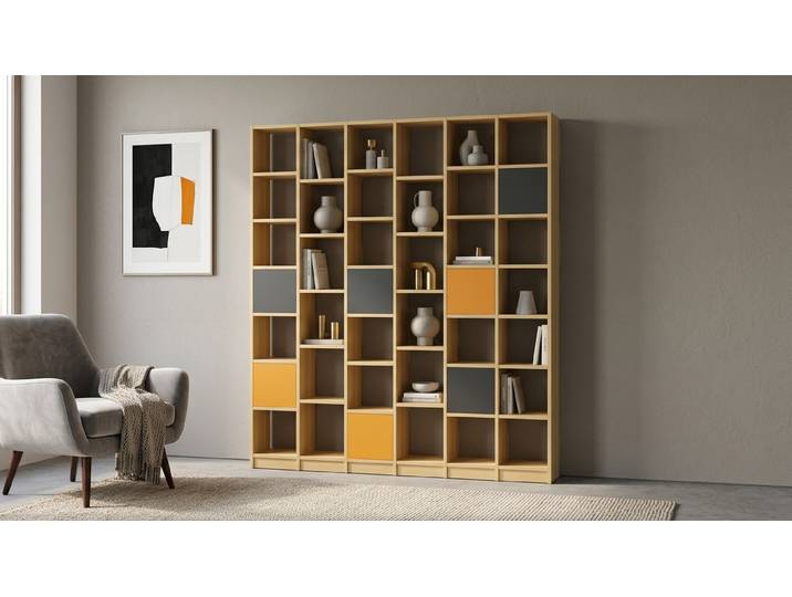 Modernes Bücherregal - Regal wie vom Tischler Buche Natur geölt