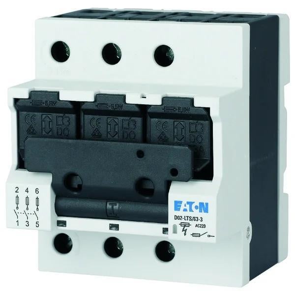 Eaton Veiligheidsschakelaar 63A, 3-polig, type D02, model D02-LTS/63-3