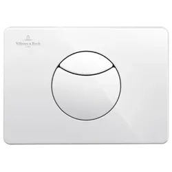 Villeroy & Boch ViConnect WC-Betätigungsplatte , 2-Mengen-Spülung, 205x145x22mm, 92248568, Farbe: Weiß