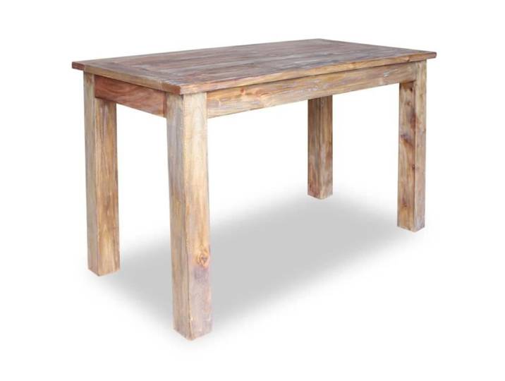 3802 {SUPER} SALE Table de salle à manger intérieur Tarière de sol JOLI - MODE - 4 à 6 personnes Bois de récupération 120 x 60 x 77