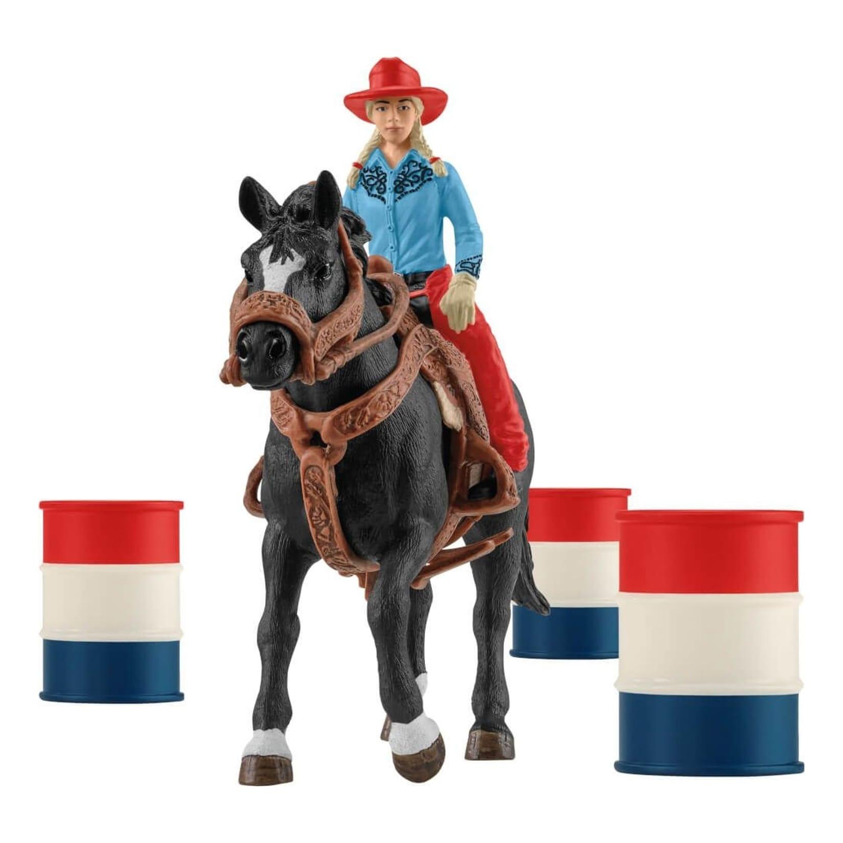 Schleich Barrel Racing mit Cowgirl
