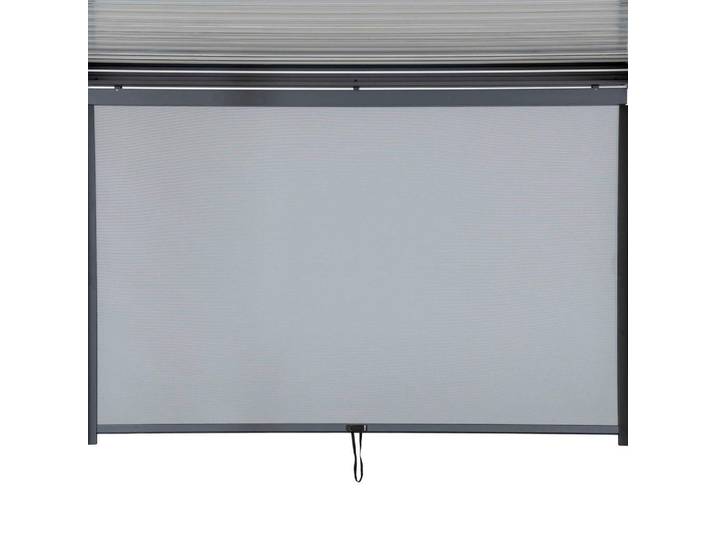 Modante Pavillon-Rollo, Grau, Metall, 272x180 cm, Sonnenschutz, Pavillons