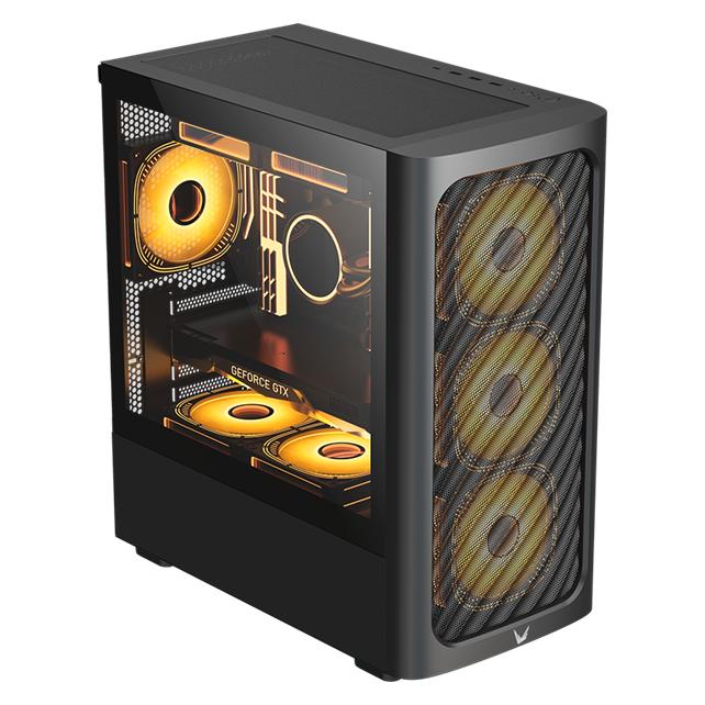 Formula Számítógépház - Air Mesh G3 Black (fekete, ablakos, 1x12cm venti, mATX, 1xUSB3.0, 2xUSB2.0) (mATX) (HAZFORAIRMESHG3BLACK)