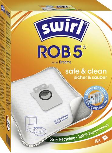 Swirl ROB 5 EcoPor Staubsaugerbeutel 4St.