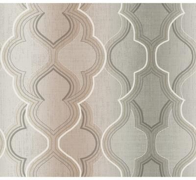 York Wallcoverings Modern Ombre Damask Brown Wallpaper