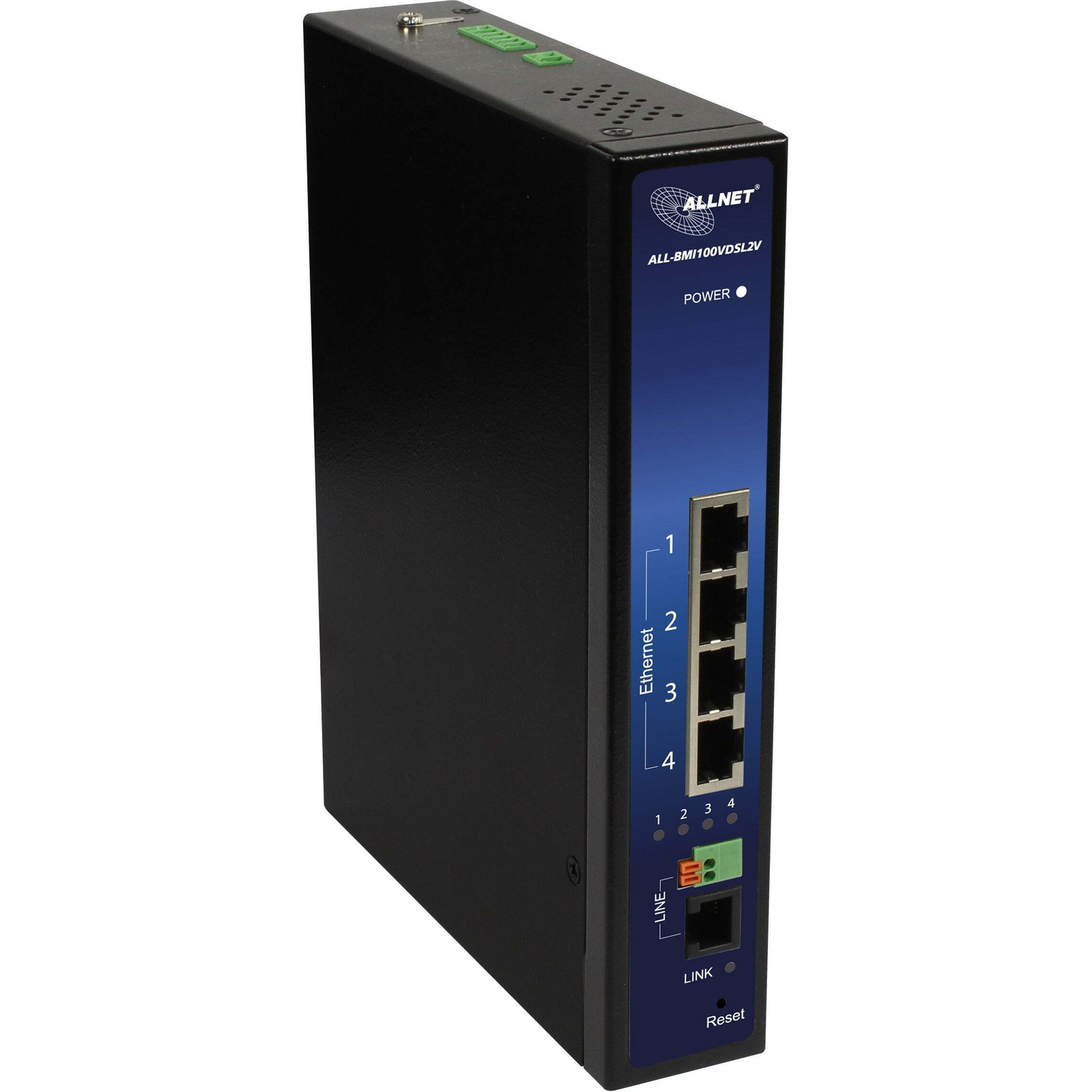 ALLNET ISP-brugmodem VDSL2 met vectoring, industriële uitvoering, model IP30