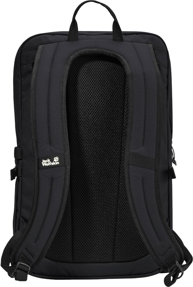 Daypack JACK WOLFSKIN "BERKELEY 24", schwarz, Rucksäcke, onesize, Obermaterial: 100% POLYESTER. Futter: 100% POLYESTER, Daypack, 24L Tagesrucksack, Organizer innen, komfortables Tragesystem