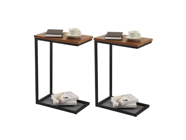 LuxusKollektion Beistelltisch Beistelltisch Set Braun (2-St)