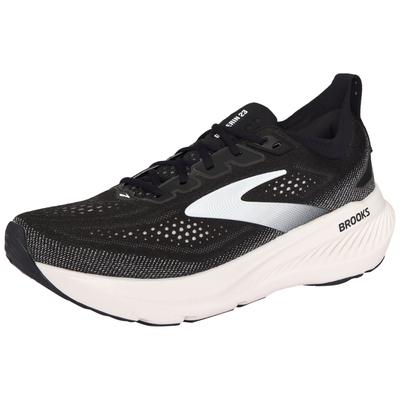 Laufschuh BROOKS "BROOKS Glycerin 23", Herren, Gr. 45, schwarz-weiß (schwarz, grau, weiß), Textil, Schuhe Laufschuh, für besonders weiche Landungen und kraftvolles Abstoßen