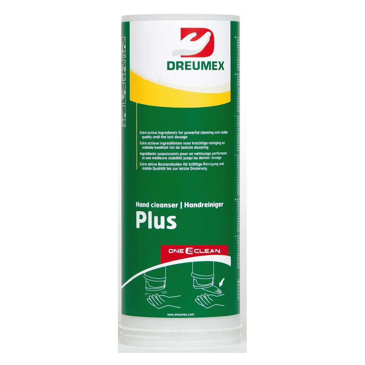 Dreumex One2clean Plus Patronen, lösungsmittelfreie HANDWASCHGEL, Ideal zum entfernen von Fett, Schm (Flüssigseife, Handseife Nachfüllpackung) (20430001001)