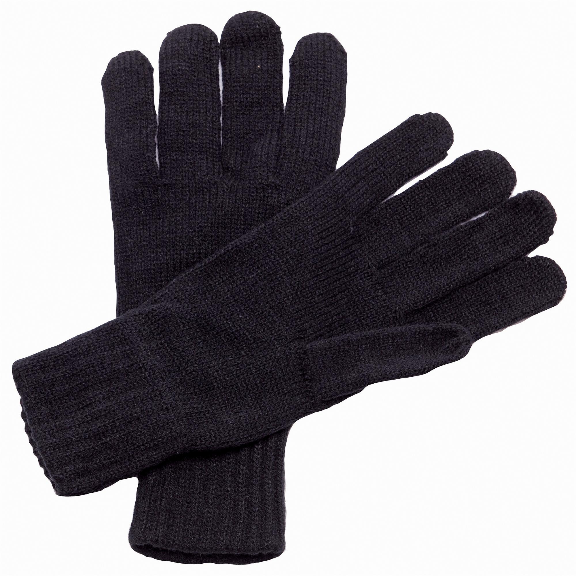 Regatta - Unisex Gebreide Winterhandschoenen (Zwart)