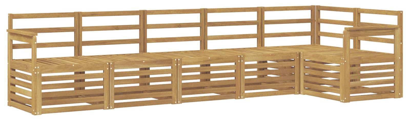 Garnitur aus 6 Outdoor-Sofas, weiß