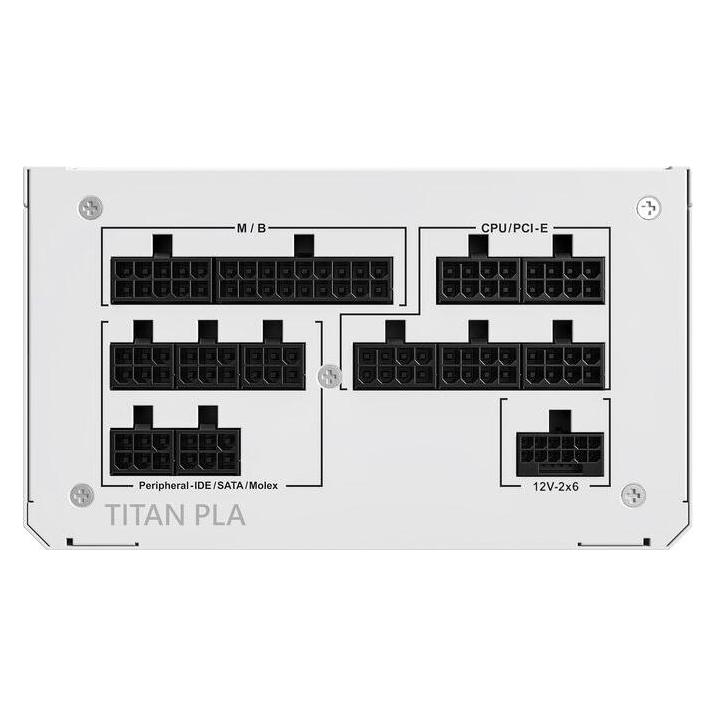 Montech Titan PLA 850W - 80 PLUS & Cybenetics Platinum, modular, PCIe 5.1 - 850 Watt (850 W) (TITAN PLA 850W)