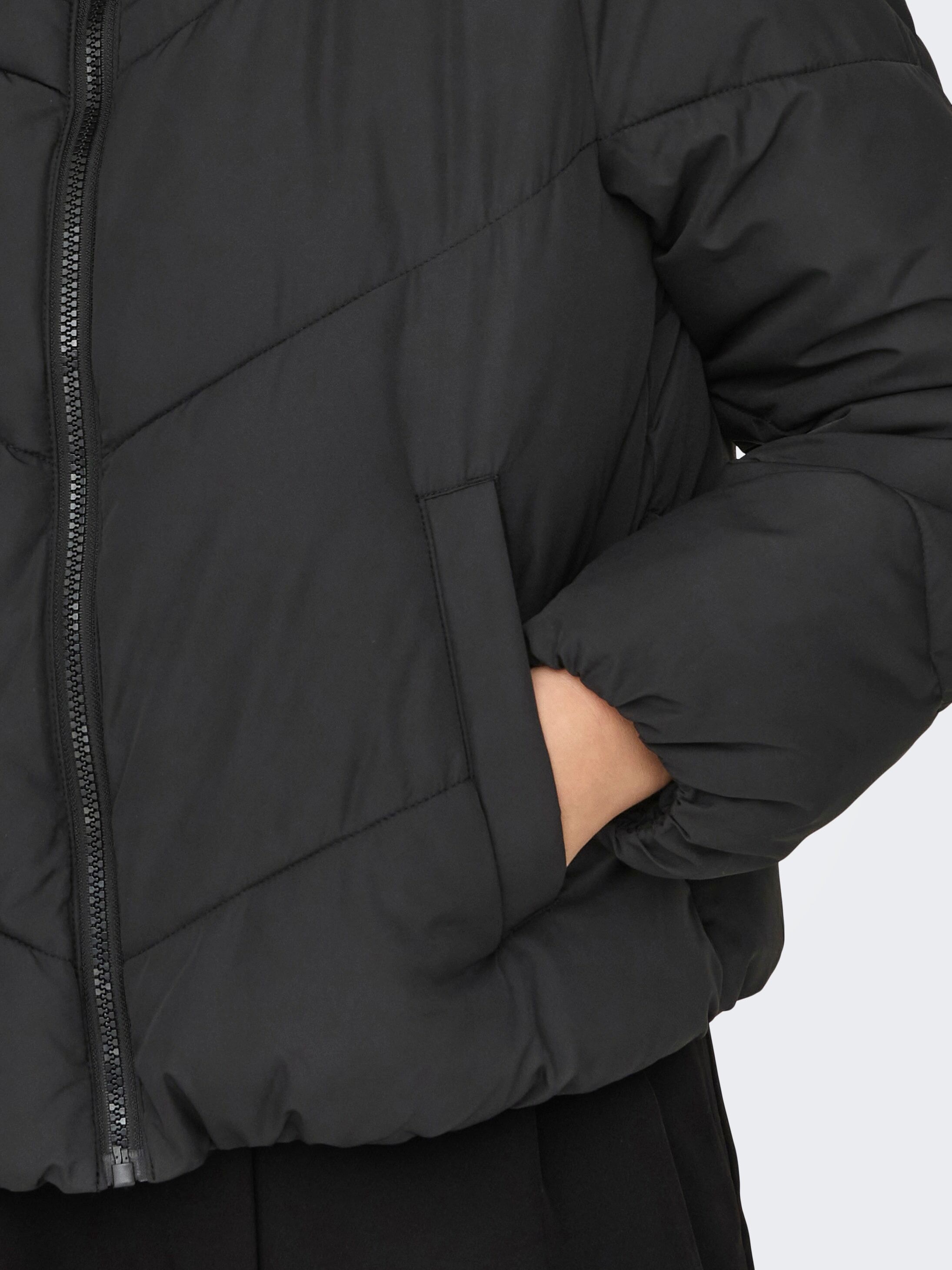 Steppjacke ONLY "ONLMAGGI LIFE SOLID PUFFER CC OTW", Damen, Gr. XS (34), schwarz, Web, Obermaterial: 100% Polyester, unifarben, Jacken Steppjacke schwarz XS (34)