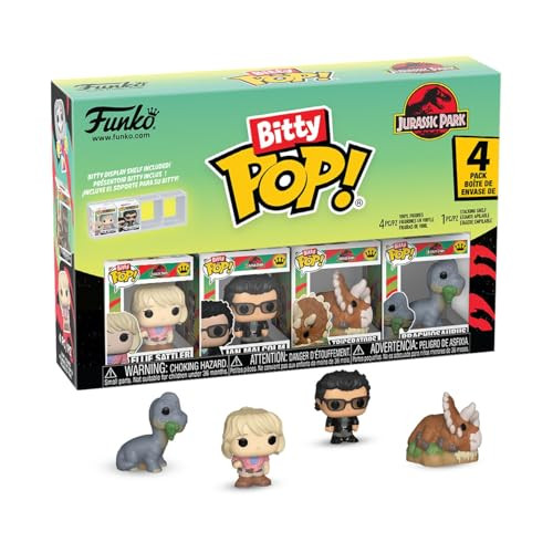 Funko Bitty Pop! Jurassic Park Bitty Pack: Triceratops en Surprise Mystery Mini Figuur, 2,2 cm