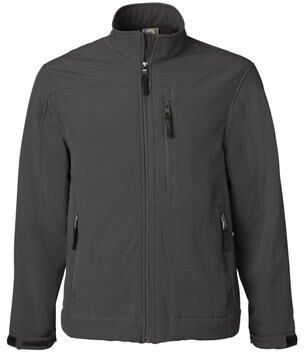Weatherproof 195-6500 Men's Soft Shell Jacket in Graphite Grey size Medium   Polyester Blend 6500