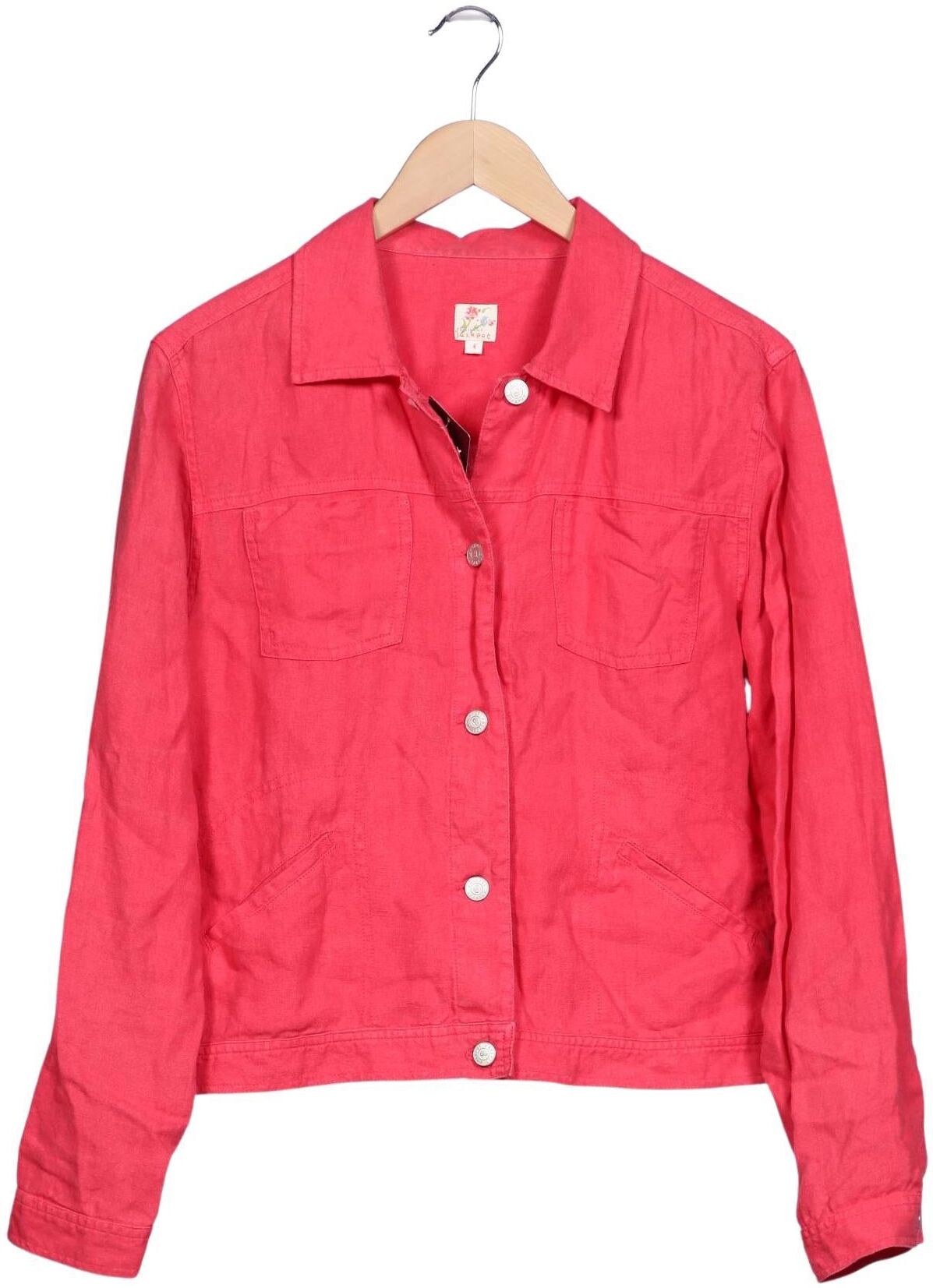 Jackpot Damen Jacke, Rot, Gr. EU 42, Leinen - Second Hand