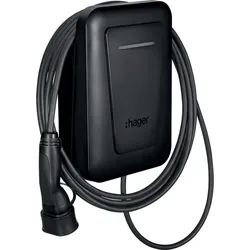 Hager XVL122C Ladestation witty plus Ladekabel 22kW 6,5m MID OCPP Dienstwagen PV-Überschuss