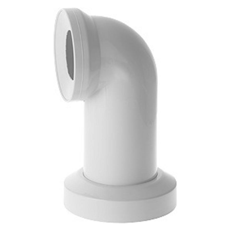 Duravit Ablaufbogen mit Rosette, Abgang waagerecht weiss (0014280000)