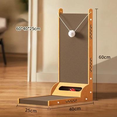 Uplift Essentials Modern Detachable Wooden Cat Scraper And Training Lounge style 3