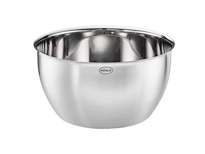 Rösle Basics Line mengkom van roestvrij staal, 17,8 cm diameter, 11,4 cm hoog