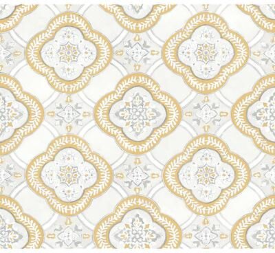 York Wallcoverings Garden Trellis Ochre Wallpaper