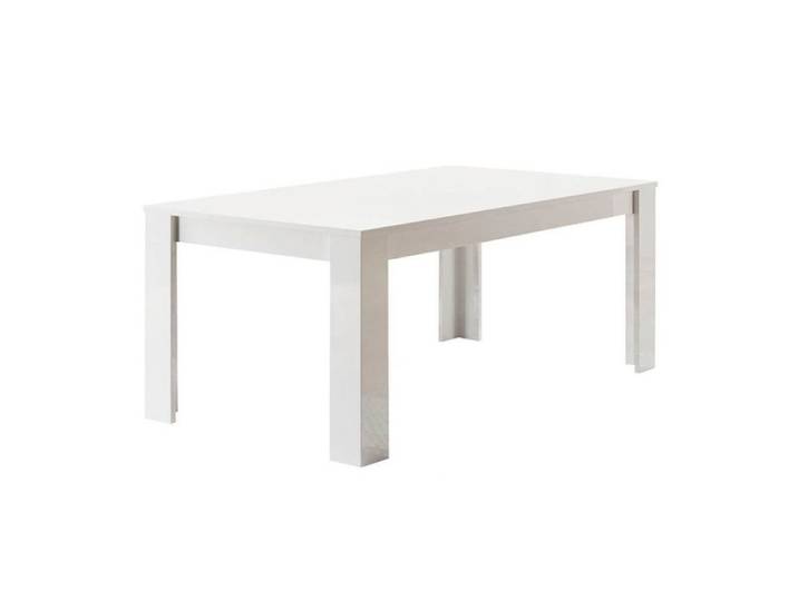 CLARK - Table de Repas Rectangulaire 190x90cm Laquée Blanc