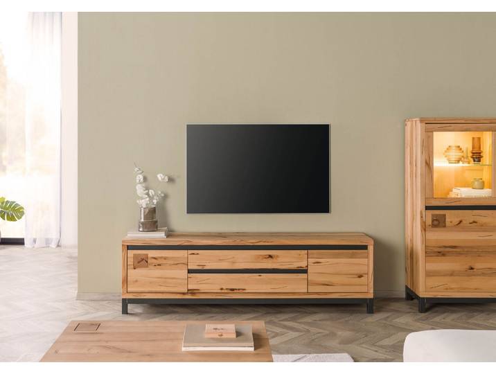 TV-Board Kernbuche 190x40x56 natur geölt VILLANDERS #153