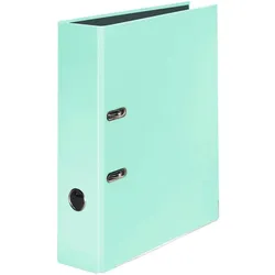FALKEN Pastell Color Ordner Karton 8,0 cm DIN A4 - minz grün