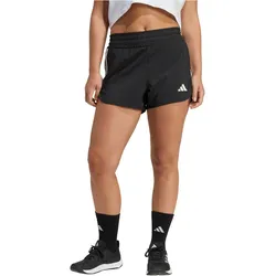 adidas Pacer Workout Woven High Rise Trainingsshorts Damen KD7318 - black/white M/3"