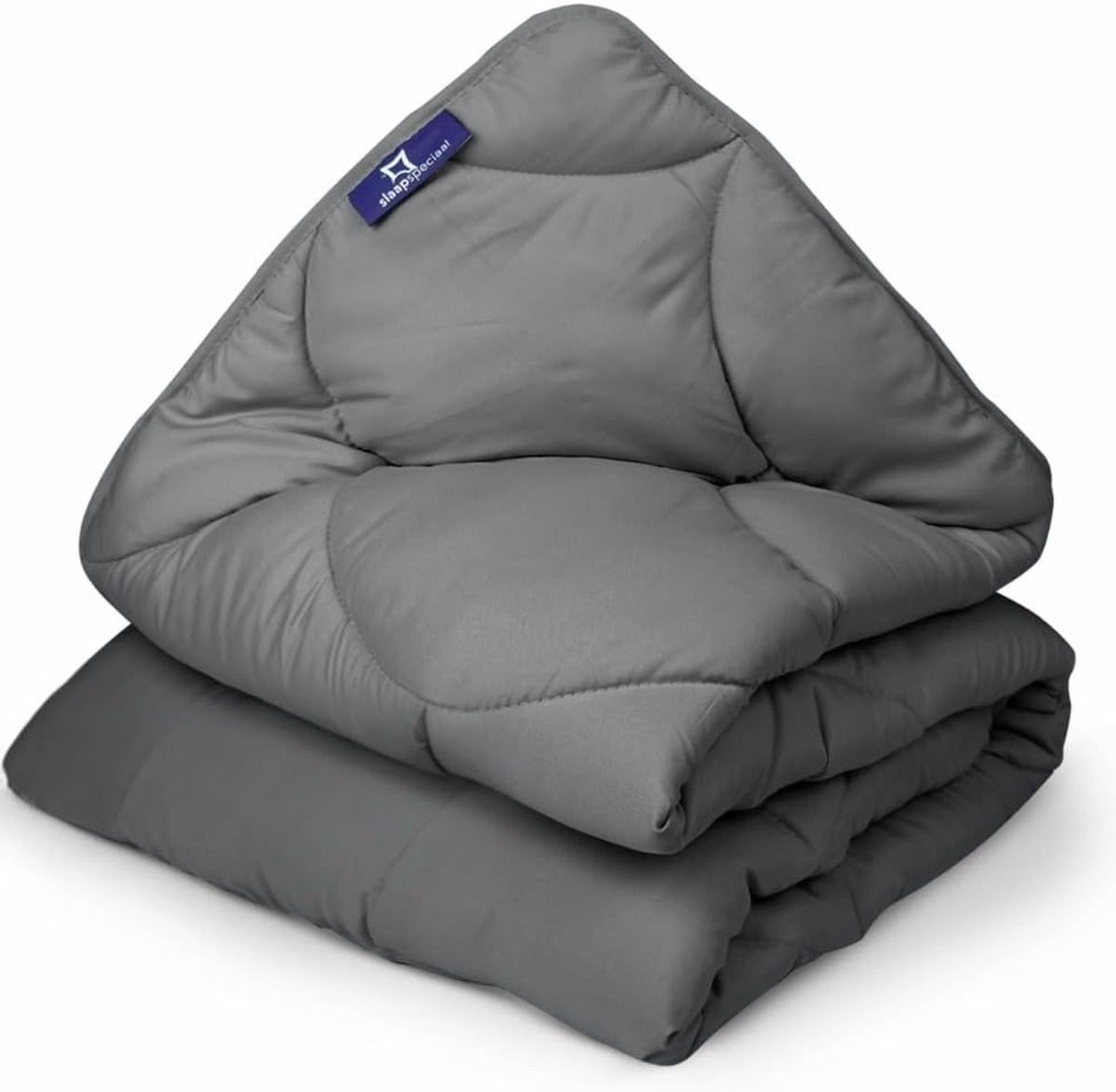 Slaapspeciaal Dekbed zonder Overtrek - Grijs - 200 x 200 cm - Ademend en Warmte-regulerend - Warmteklasse 2 - Allergievriendelijk - Microfibre