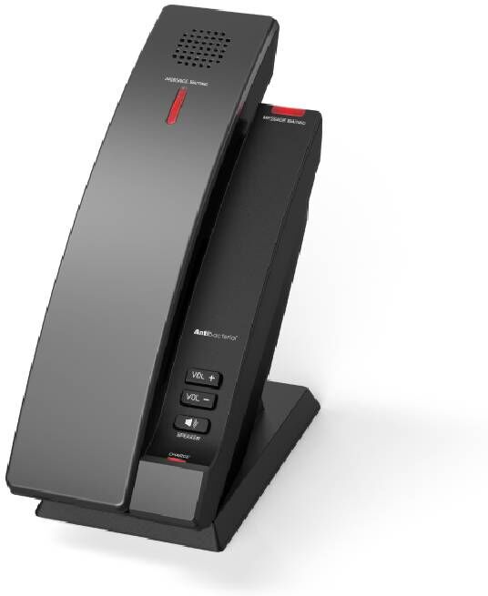 Snom HD 101 Téléphone DECT sans-fil avec connexion PoE et boîtier antibactérien.