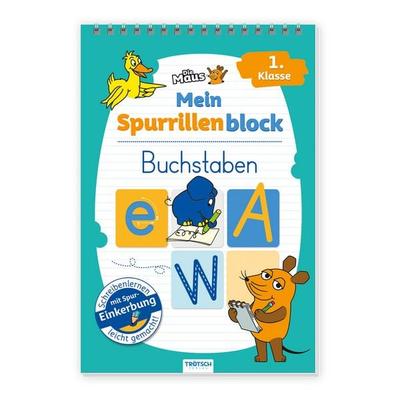 TRÖTSCH - Die Maus Mein Spurrillenblock Buchstaben Übungsbuch, Gebundene Ausgabe von , Trötsch Verlag GmbH & Co. KG, 978-3-9880254-3-2