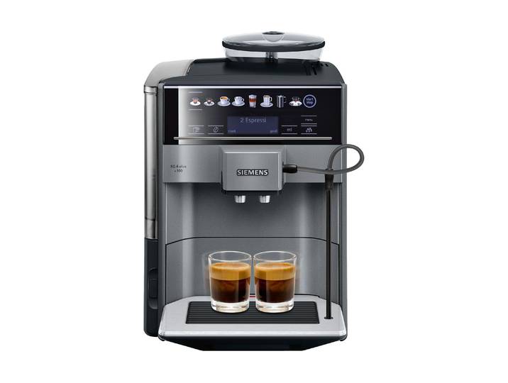 SIEMENS Kaffeevollautomat Siemens Kaffeevollautomat EQ.6 plus , Energieeffizienz: A, schwarz, B:28cm H:38,5cm T:46,5cm, Kaffeevollautomaten, Kaffeevollautomat