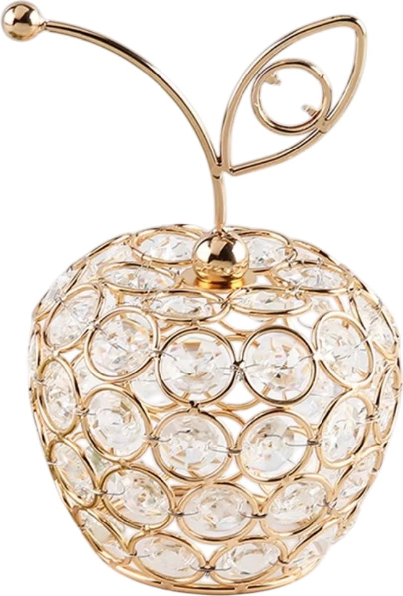 Creatief Kristallen Ornament Appel - Decoratieve Kristalfiguur voor Tafeldecoratie en Interieur