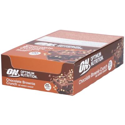 Optimum Nutrition Chocolate Brownie Crunch Bar 65G 10x65 g Riegel