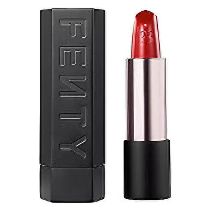 Fenty Beauty Rihannabday Matte Black Refillable Lipstick Case (Matte Black) (P480303)