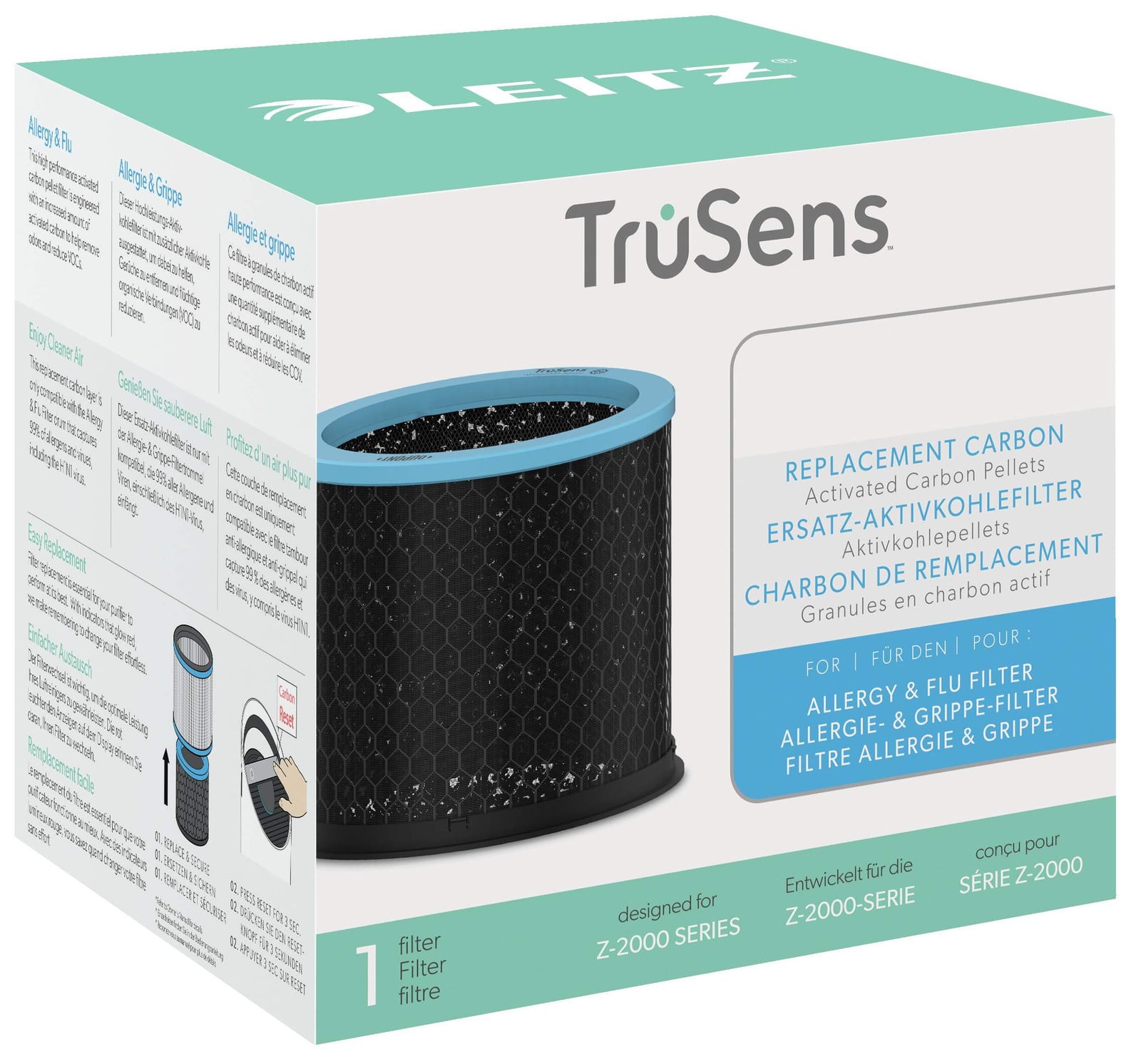 Leitz TruSens Allergy & Grippe Actiefkoolfilter voor luchtzuiveraars 2415118